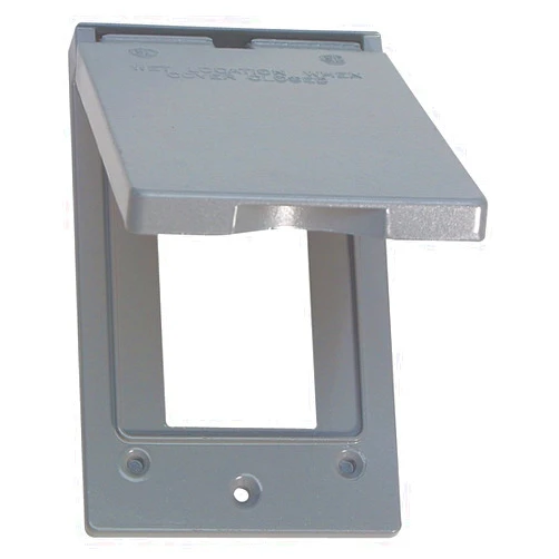 Sigma Electric, Gray Sigma Engineered Solutions, 14248 1-Gang Vertical GFCI Weatherproof Cover, No Size