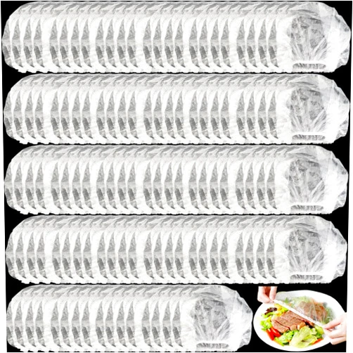 GXXMEI 300PCS Fresh Keeping Bags Food Covers Disposable Elastic Food Storage Covers, Plastic Sealing Elastic Stretch Adjustable Bowl Lids, Universal Kitchen Wrap Seal Bags for Cover Food