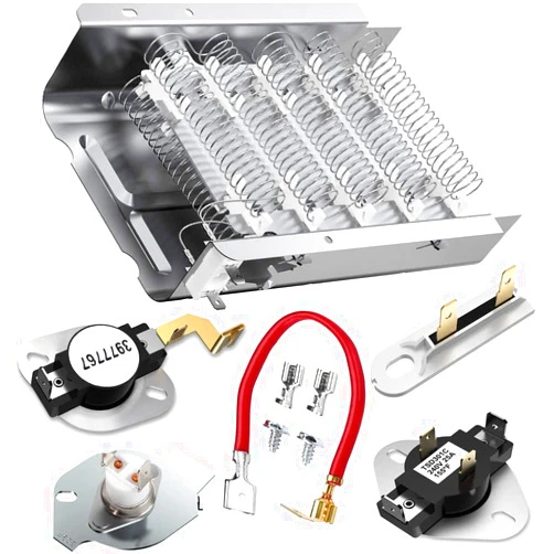 LFORBB 2024 UPGRADE 279838 Dryer Heating Element for Whirlpool Kenmore Roper Maytag Amana Admiral Dryer Heating Element Part Thermostat Thermal Fuse medx655dw1 500 600 70 80 Series Model 110 Dryer Part