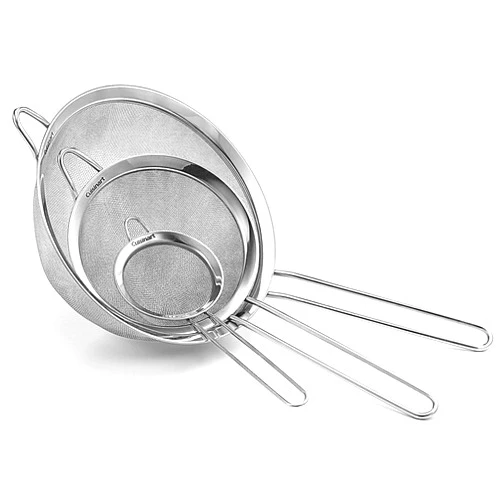 Cuisinart Mesh Strainers, 3 Count (Pack of 1) Set, CTG-00-3MS Silver