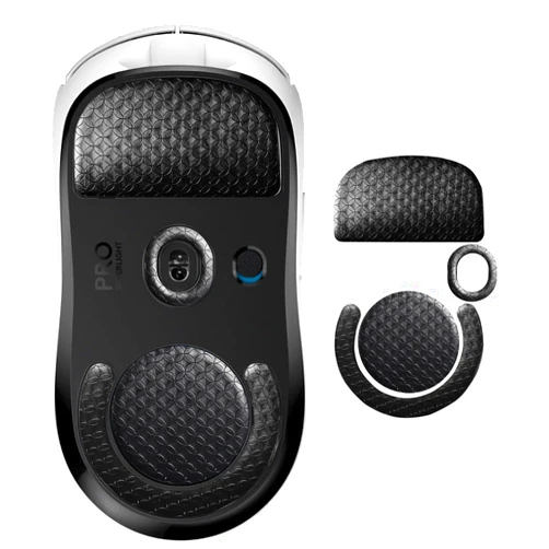 Yiodelu Smooth Gliding Mouse Skates for Logitech G Pro X Superlight Mouse Feet Replacement(PTFE,Black) Rounded Edges Ultra-Smooth and Durable Gaming Mouse Slider for G Pro Superlight