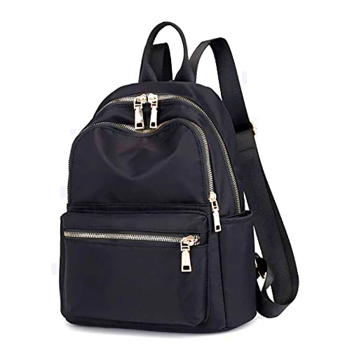 Etnoreun Fashion Backpack Casual Daypack for Women Ladies Rucksack Spacious Multiple Compartments (Black)