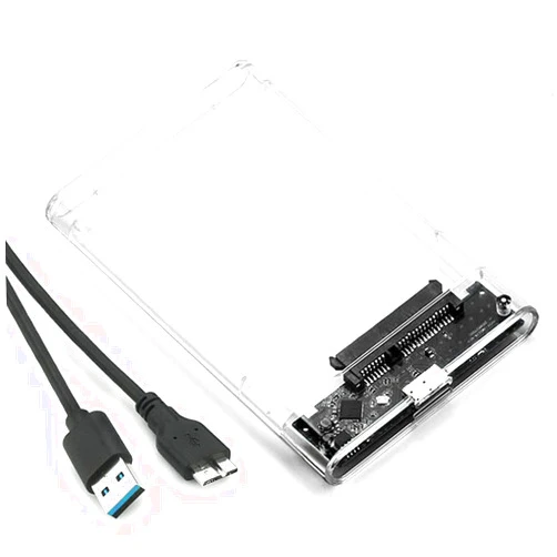 ShuoLe 2.5 inch External Hard Drive Enclosure, Tool-Free USB 3.0 to SATA SSD HDD Enclosure for 7mm and 9.5mm, Laptop Computer Hard Drive Case Support UASP and Trim