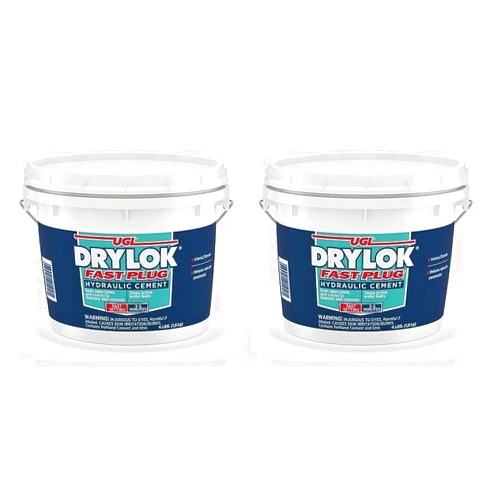 DRYLOK 00917 Cement Hydraulic Waterproof, 4-Pound, Gray (Pack of 2)