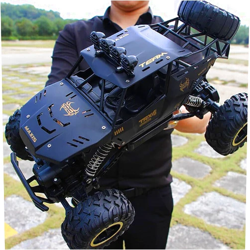 Jiakora RC Cars Remote Control Car 1:12 Off Road Truck, Metal Shell LED Headlights Offroad Monster RC Truck, 4x4 All Terrain Hobby RC Cars Toys for Boys Kids Adults Gifts 8-12