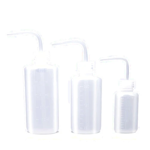 Young4us Wash bottle, 3 Pack LDPE Squeeze Bottles, Safe Plastic Low Density Polyethylene Watering Bottle Tattoo Wash Bottle with Narrow Mouth, for Chemistry, Industry, Lab & Gardening, 500, 250,150ml
