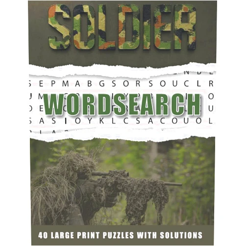 The Belfen WordSearch Soldier Puzzle Book, Challenging Word Find Puzzles for Adults: Military Wordsearch, Large Print Word Search Puzzle Book to Keep the Brain Active