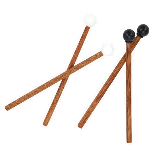 LiebeWH 4Pcs Steel Tongue Drum Mallet, Children's Rubber Drumsticks 6.5in Percussion Instrument Parts for Child Drummers and Practitioners