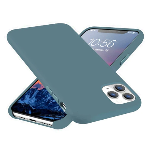 E Segoi iPhone 11 Pro Max Liquid Silicone Case, Liquid Silicone Soft Gel Rubber Case Cover for Apple iPhone 11 Pro Max(2019) 6.5 inch (Forest Green)