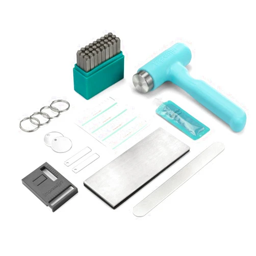 ImpressArt - Metal Stamping Kit, includes All Essential Metal Stamping Tools for Jewelry Making and DIY Hand Stamping Custom Made Projects (Homeroom 2, Basic Kit)