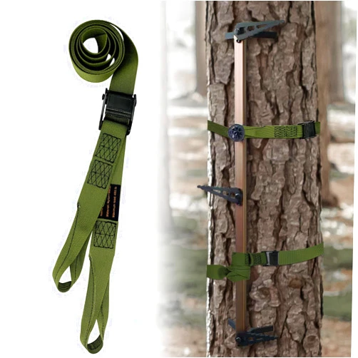Vecacosic Hunting Climbing Stick Replacement Straps Heavy Duty Tree Stand Climbing Stick Straps Climbing Stick Accessories To Fix Most Hang-On's Platforms And Sticks, Easy To Adjust, Sturdy And Durable
