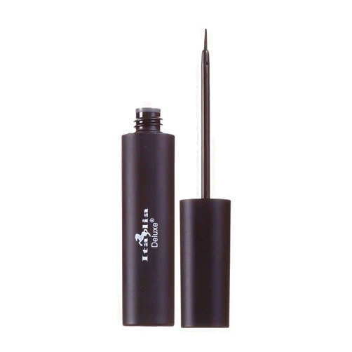 Italia-Deluxe Makeup 1 Classic Liquid Eyeliner 201 Matte Black Eye Liner Vitamin E + ZipBag