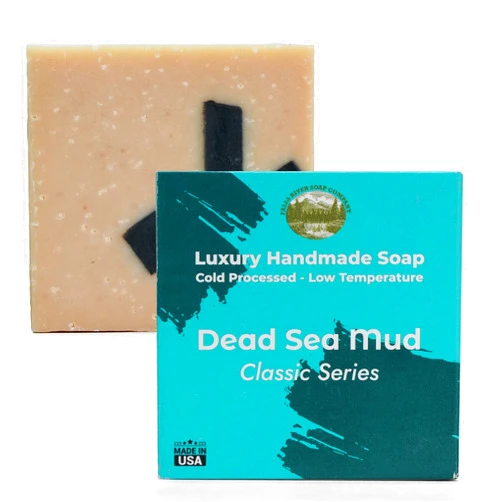 FALLS RIVER SOAP COMPANY Castile Handmade Soap Bar [5 oz] No Phthalate, Palm Oil - Paraben Free, Dead Sea Mud Natural Soap w/Essential Oils, Glycerin, Refreshing Aroma | Personal Skincare