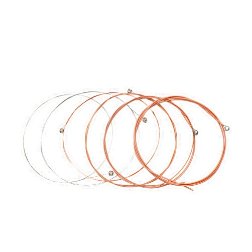 GMBYLBY 6 Pieces Steel Core Folk Guitar 6 String Replacement Sets Stainless Steel Acoustic Guitar Strings Kits For Folk Guitars Acoustic Guitar Strings Steel Guitar Strings 6 String Set Folk Guitar Strings 6