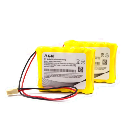 Lunggwey (2-Pack) 6V 800mAh Ni-CD Battery Pack Replacement for Saft 705105, Emergi-Lite 0018701, 850.0054 850.0035, OSI OSA013AA CUSTOM-125 Dantona Custom125