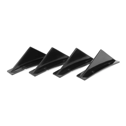 YTBDDHYUE Replacement for Compatible with 4 PCS Black Universal Rear Bumper Diffuser Shark Fin Spoiler Lip Splitter