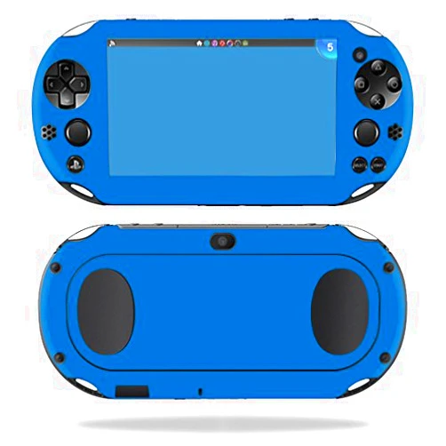 MIGHTY SKINS MightySkins Skin Compatible with Sony PS Vita (Wi-Fi 2nd Gen) wrap Cover Sticker Skins Solid Blue