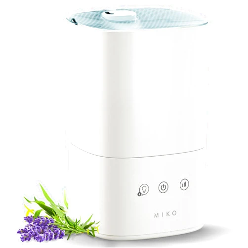 MIKO Ultrasonic Humidifiers for Large Room & Bedroom- Water Filter, Auto Mode, No Leak Design, Sleep Mode, Built-in Timer, Humidifier for Babies & Home,