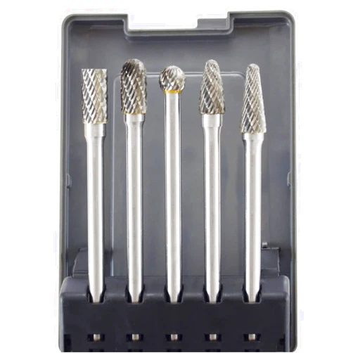 Astro Pneumatic Tool Astro Pneumatic 2185 Long Double Cut Carbide Burr Set, 5-Piece