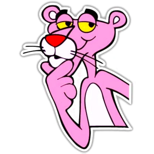 Sticky Pig Pink Panther Vynil Car Sticker Decal - Select Size