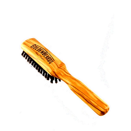 Golden Beards Kobenhavn BALM GROOMING OIL Golden Beards - Beard Brush - Natural Boar Bristles