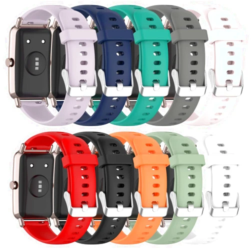FitTurn [10 Pack 16mm Bands Compatible with FITVII Slim for Women Kids Replacement Glossy Colorful Silicone Wristband Adjustable Accessory Bands Strap for FITVII Slim Fitness Tracker