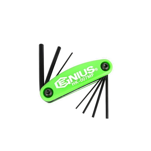 GENIUS TOOLS HK-007MF 7 Piece L-Shaped Metric Fold Up Hex Wrench Set