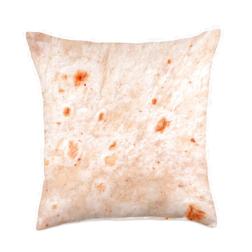 Gifts For Mexican Food Lovers Classic Mexican Soft Taco Burrito Wrap Throw Pillow