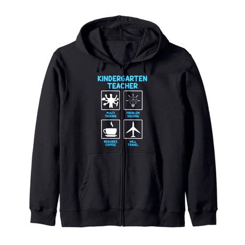 Nanny Kind Krabbelgruppe Pädagoge Geschenke Nursery Child Mother Teacher Children Gift Zip Hoodie