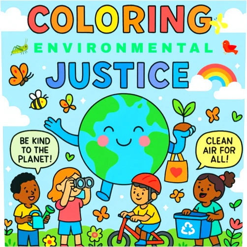 Luxe Life Publishing Coloring Environmental Justice (Color Outside the Lines)
