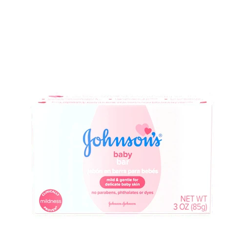 Johnson's Baby Body Soap Bar, Gentle for Baby Bath and Skin Care, Hypoallergenic and Dermatologist Tested, Paraben Free, Phthalate-Free, Dye-Free, 3 oz (Pack of 6)