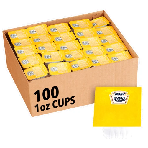 Heinz Honey Mustard Sauce (1 oz Packets, Pack of 100)