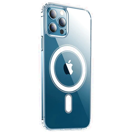 FulSoulComM Clear Magnetic Phone Case for iPhone 12 Pro Max 6.7 inch [Non-Yellowing] Compatible with MagSafe