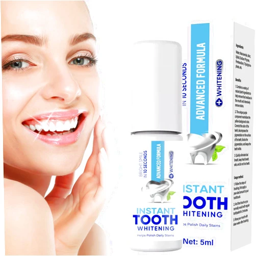 Pasobass Tooth Paint, Portable Tooth Polish for a Bright, Shiny Smile, Quick-Dry & Gentle Formula, Instant Teeth Whitening Gel, Effective Whitening Solution, Perfect for Home or Travel Use