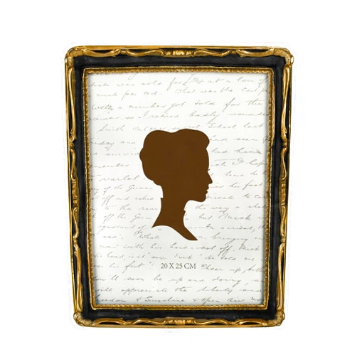 AELS 8x10 Inch Vintage Picture Frame, Elegant Antique Photo Frames with Glass Front, Photo Display, Tabletop Wall Hanging, Gift Ideas,Gold and Black