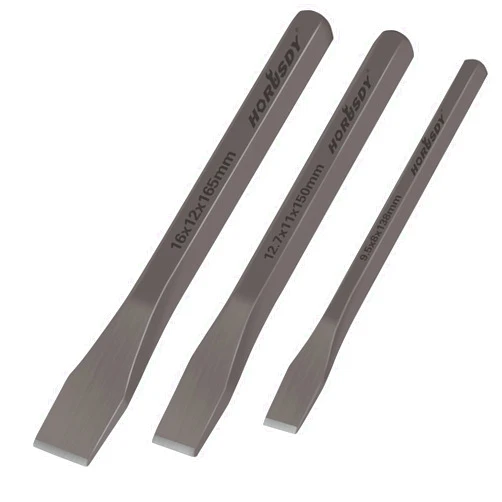 HORUSDY 3-Piece Heavy Duty Cold Chisels Set, 3/8 in, 1/2 in, 5/8 in