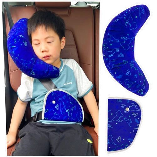 FIODAY Seat Belt Cover Pad for Kids, Soft Car Seat Strap Cover and Seat Belt Pillow for Children Seatbelt Support Travel Car Pillow