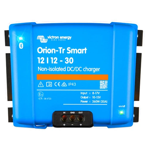 Victron Energy Orion-Tr Smart DC to DC Charger (Bluetooth) - 12/12-Volt 30 amp 360-Watt - Battery Charger for Dual Battery Systems - Non-Isolated
