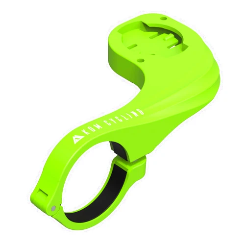KOM Cycling Wahoo Elemnt Mount Compatible with Multiple Wahoo Computers Including The Wahoo Elemnt Bolt, Elemnt Roam, Elemnt Mini, and Elemnt - Multiple Colors 24g Out Front Computer Mount (Green)