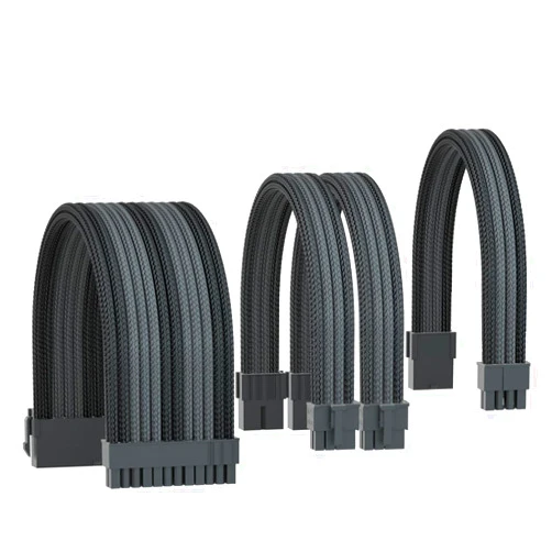 ASTRAL COOLER PSU Extension Power Supply Cable Kit 18AWG ATX 24P+ (1) EPS 8-P+ (2) PCI-E8-P with Cable Combs