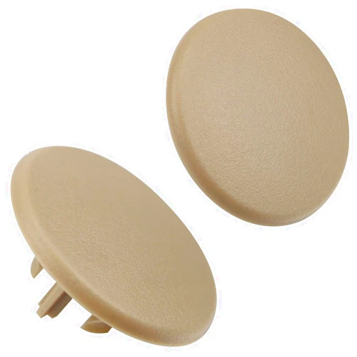 Sikawai 15279689 Armrest Cover Cap Fit for 2007-2019 Che-vy Tahoe Suburban Yukon Escalade Replace 15279690 15279691 Left or Right Rear Bucket Seat Arm Rest Snap Handle Trim Bolt - 2 Pack Khaki