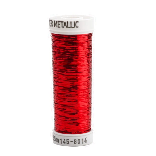 SULKY OF AMERICA Sulky Metallic Thread 250yd-Christmas Red, 250 yd, Multicolor