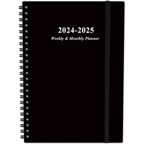 Heveboik 2024-2025 Planner - A5 Weekly & Monthly Planner Spiral Bound, July 2024 - June 2025, 6.4