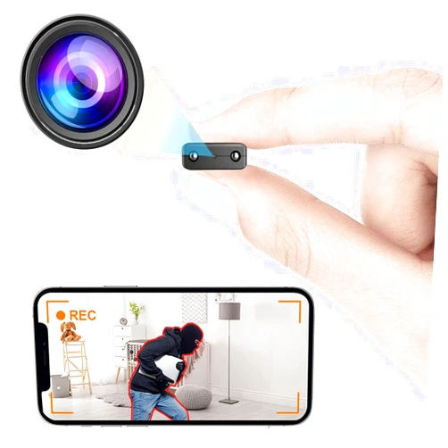 TACUWA Spy Camera Hidden Camera WiFi,Smallest HD Mini Spy Cam for Home Security Easy to Use Wireless Indoor Surveillance with Motion Detection Night Vision