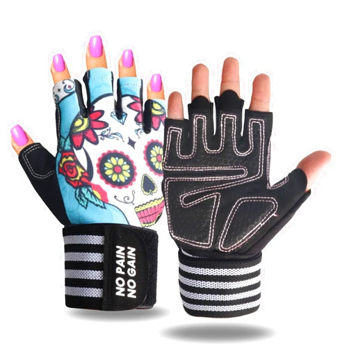 FINGER TEN Weight Lifting Gloves for Women Gym Workout with Wrist Support,Padded Half Finger Gloves for Fitness Exercise