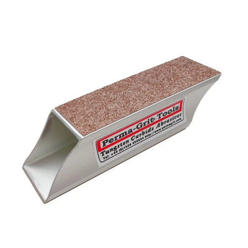 Wicks Aircraft Perma-Grit Wedge Block, Tungsten Carbide, 2 sided, Sanding Block, 5.5