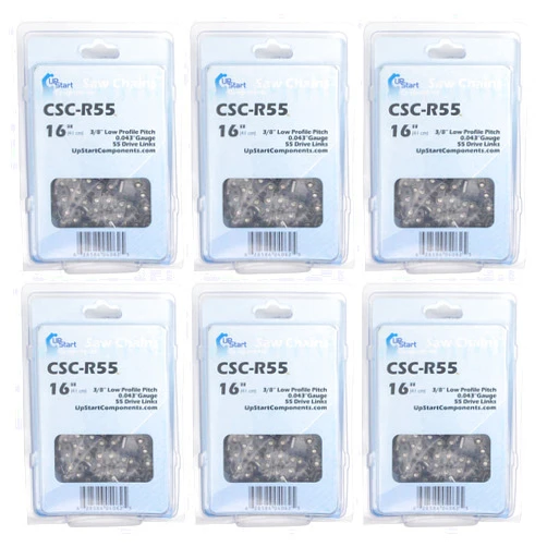 UpStart Components 6-Pack 16-Inch Chainsaw Chain Replacement for Stihl MS 170 - (16