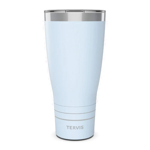 Tervis Traveler Powder Coated Stainless Steel Triple Walled Insulated Tumbler Travel Cup Keeps Drinks Cold & Hot, 30oz, Blue Moon