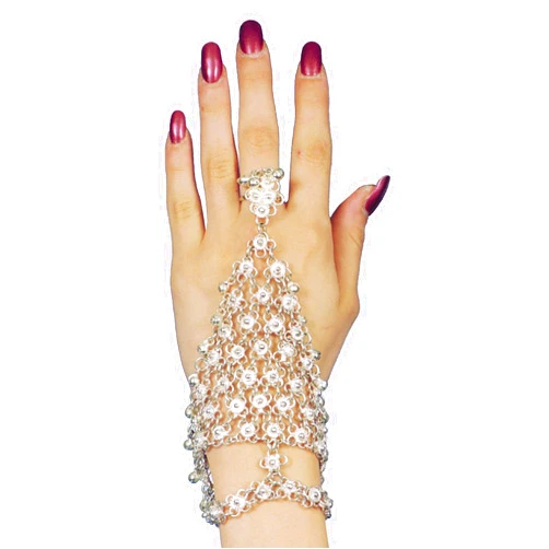 Morris Costumes Triangle Slave Silver Bracelet