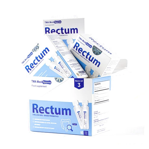 TMA Medispores Rectum Soil-Based Probiotic Drink, Support Gut Health*: Stomach Relief, Effect On Bloating,Immune & Support Long Lasting Digestive Health,Daily Use For Men,Women & Kids, 60 vials for 2 Months Supply